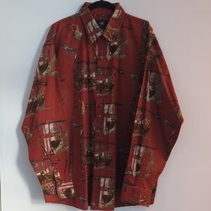 Deer Hunter NR Outfitters Long Sleeve Button Down Size XL